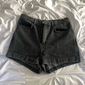 American Apparel Black Jean Shorts